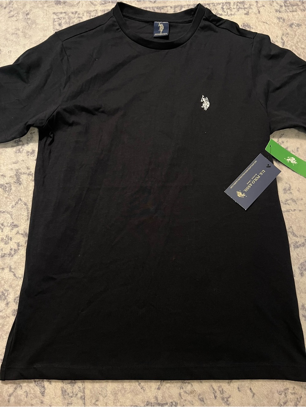 U.S. Polo Assn. Men’s Black Crewneck Logo T-Shirt